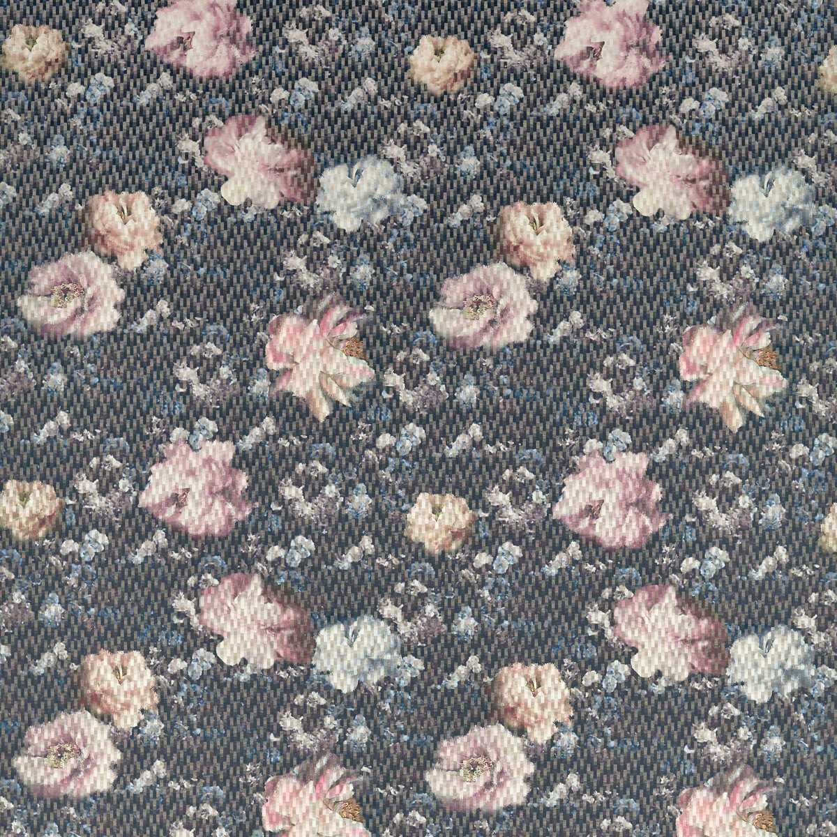 Camile - Blush/Charcoal - CLARKE AND CLARKE Fabric