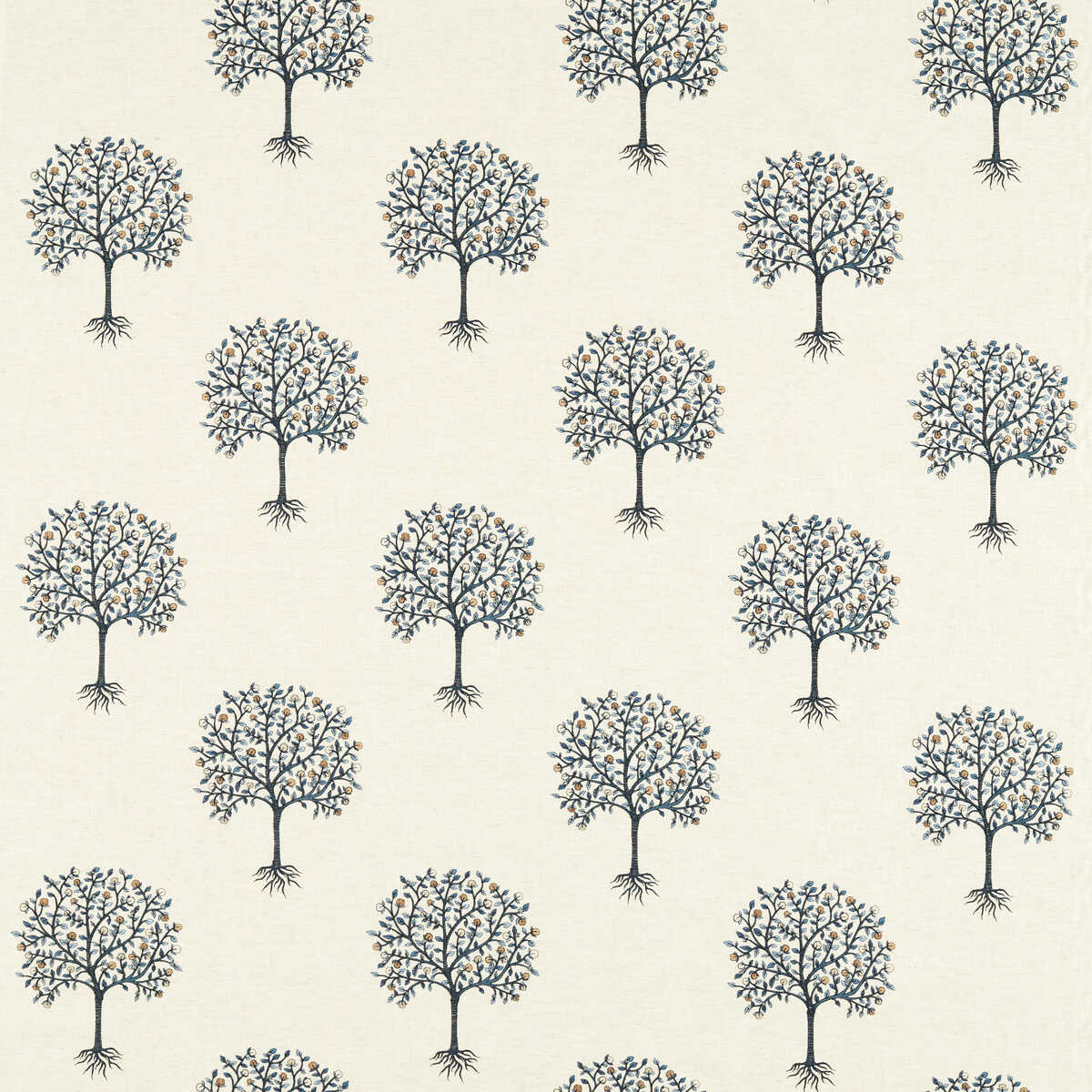 Bergamot - Denim/Midnight - CLARKE AND CLARKE Fabric