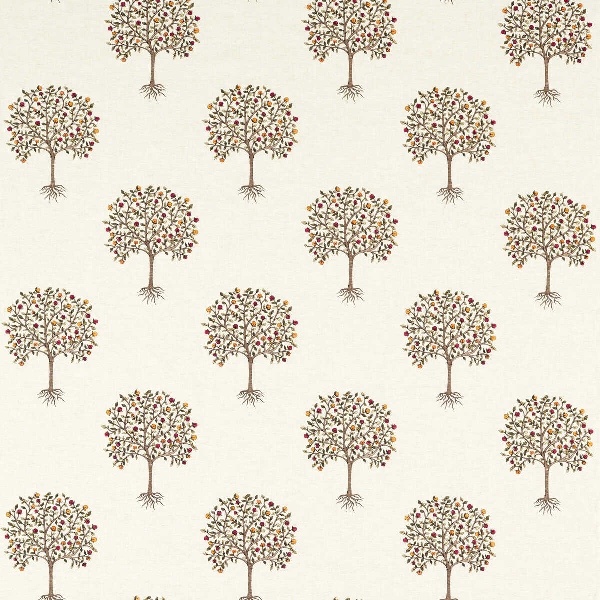 Bergamot - Multi/Linen - CLARKE AND CLARKE Fabric