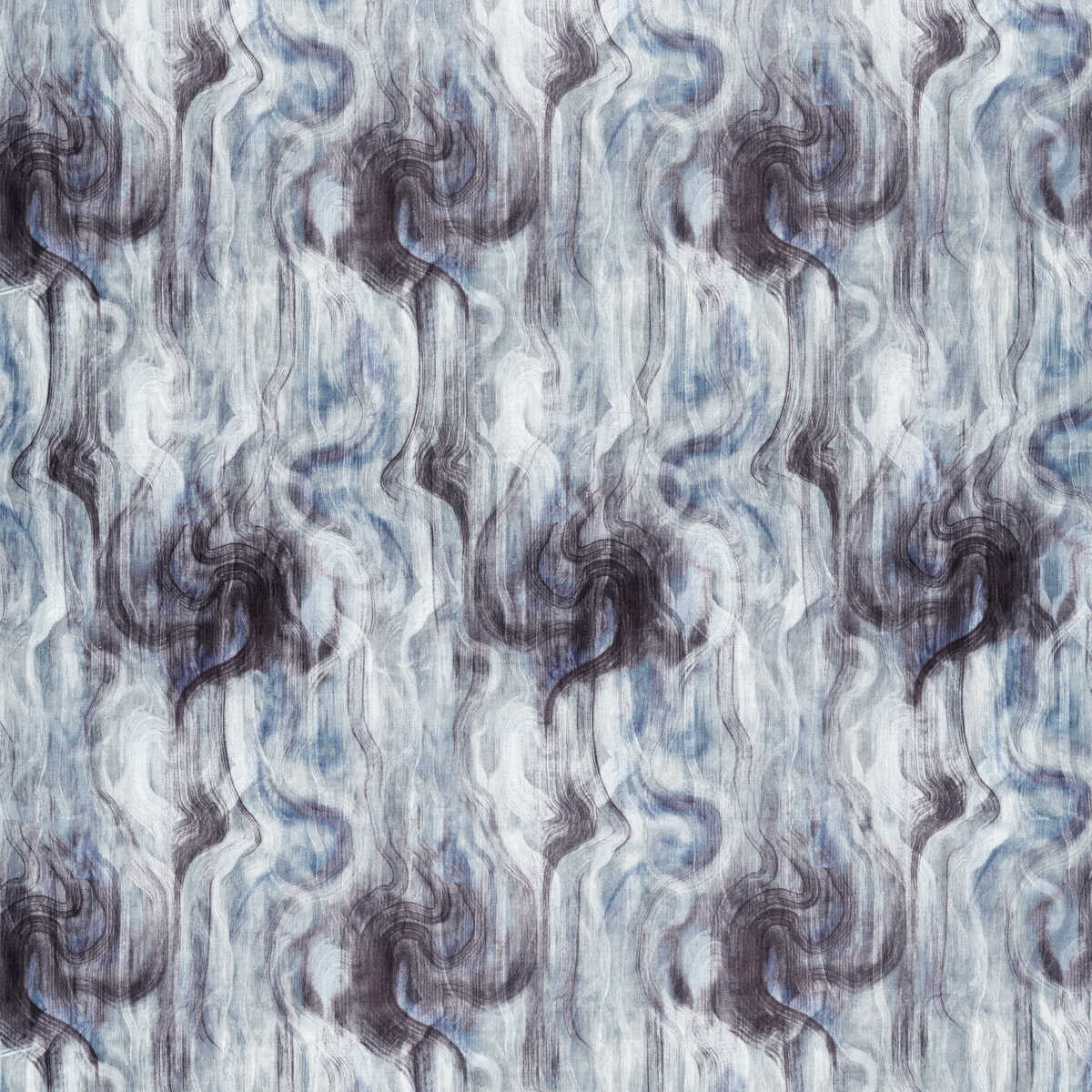 Tessuto - Midnight/Silver - CLARKE AND CLARKE Fabric