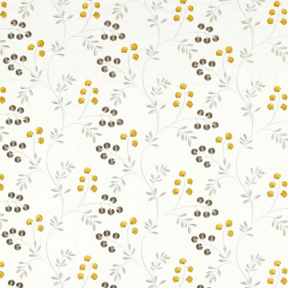 F155603cac0 Rochelle Pewter Chartreuse Clarke And Clarke Fabric - CLARKE AND CLARKE Fabric