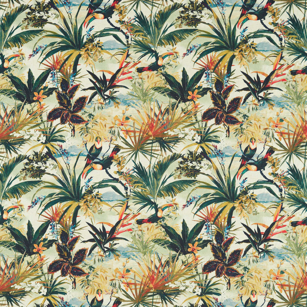 Toucan - Antique - CLARKE AND CLARKE Fabric