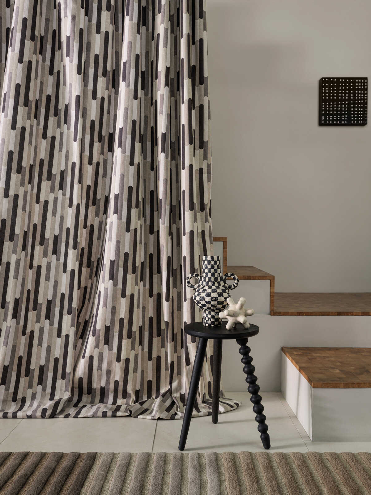 Seattle - Monochrome - CLARKE AND CLARKE Fabric