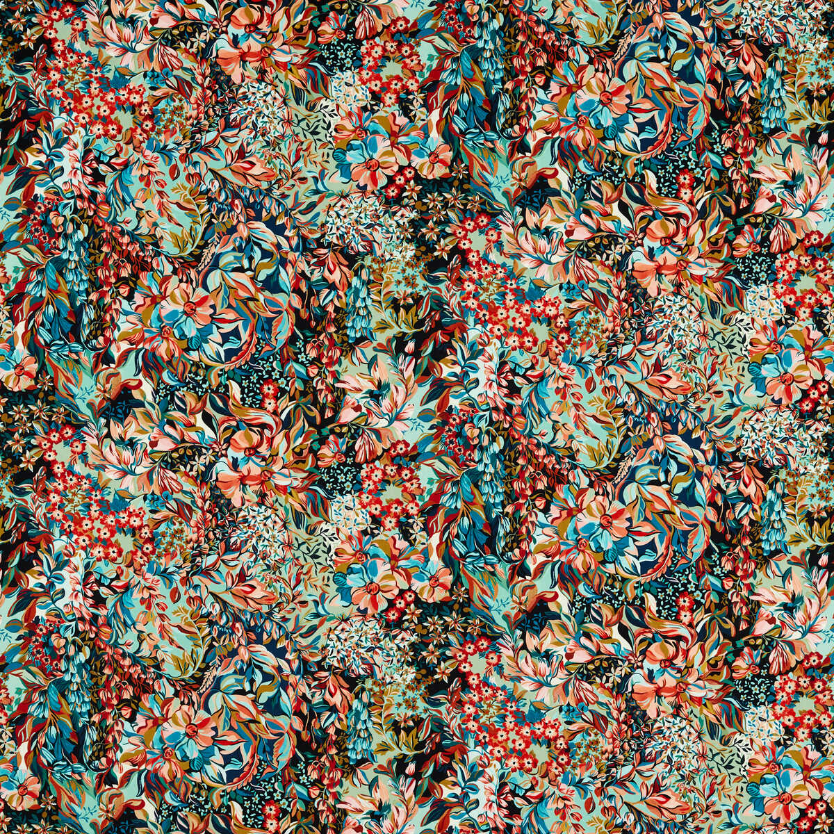 Aubrey Velvet - Midnight/Spice - CLARKE AND CLARKE Fabric
