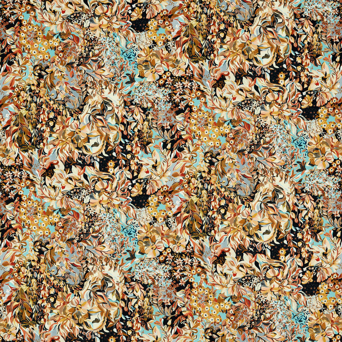 Aubrey Velvet - Noir/Mineral - CLARKE AND CLARKE Fabric
