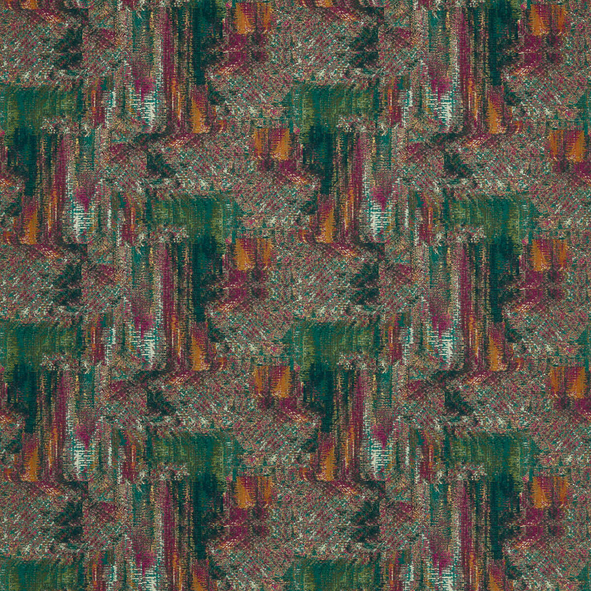 Hillcrest Velvet - Forest/Raspberry - CLARKE AND CLARKE Fabric