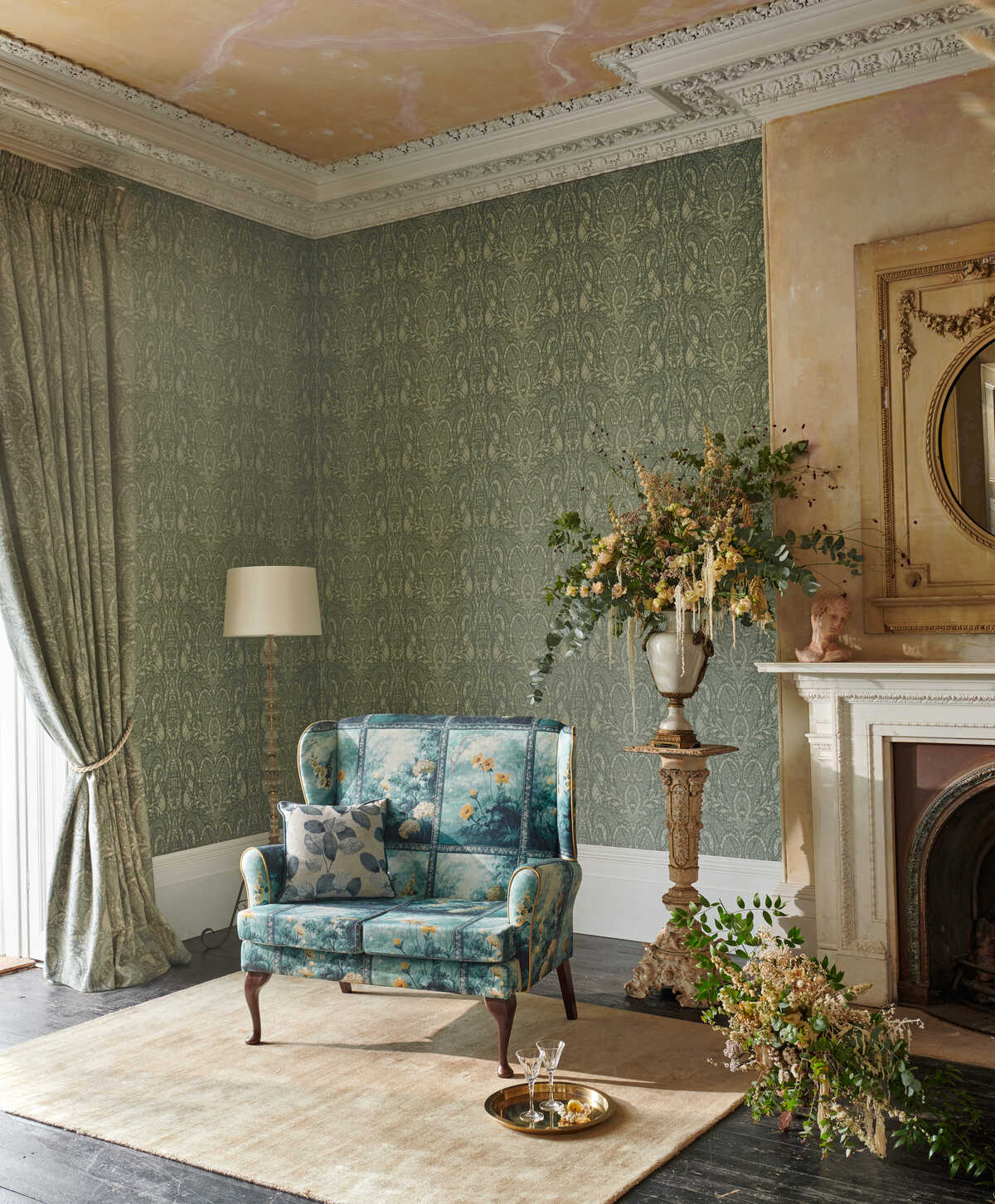 Artus - Denim Ochre - CLARKE AND CLARKE Fabric