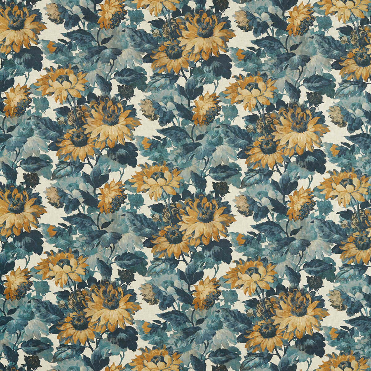 Sunforest - Denim Linen - CLARKE AND CLARKE Fabric