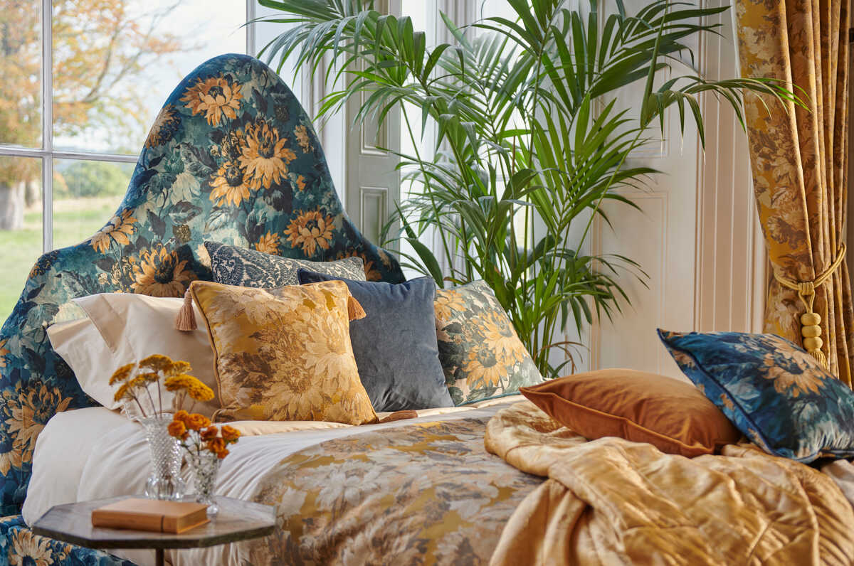 Sunforest - Denim Velvet - CLARKE AND CLARKE Fabric