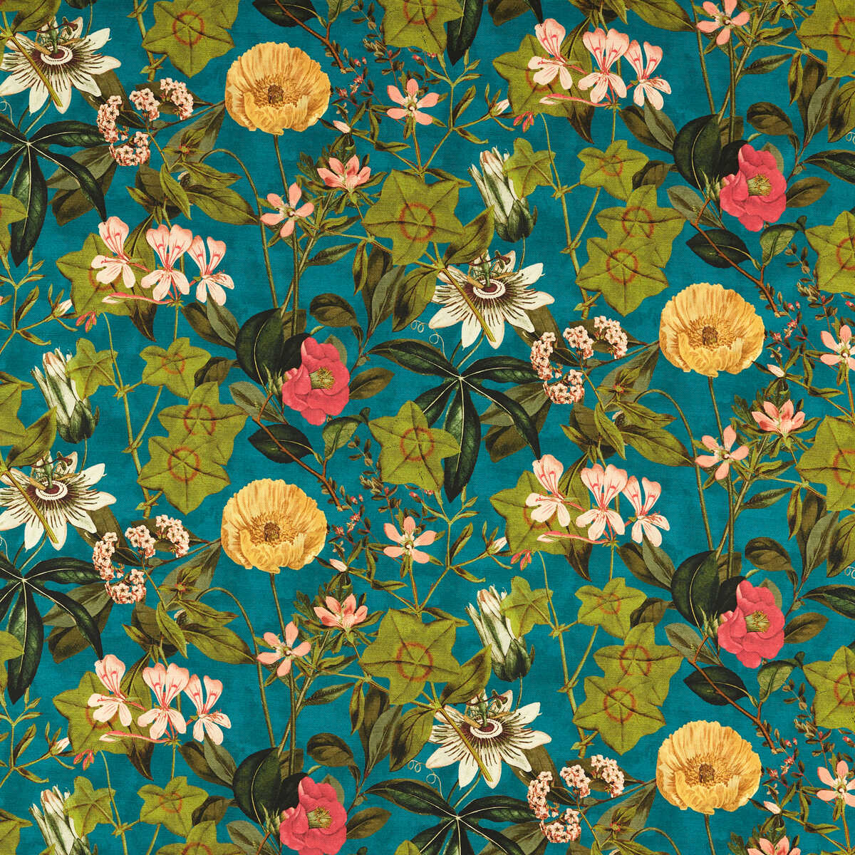 Passiflora Outdoor - King - CLARKE AND CLARKE Fabric