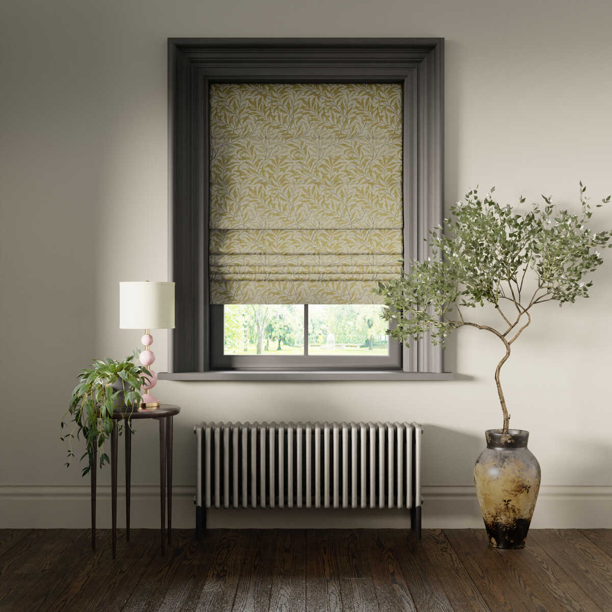 Willow Boughs - Linen - CLARKE AND CLARKE Fabric