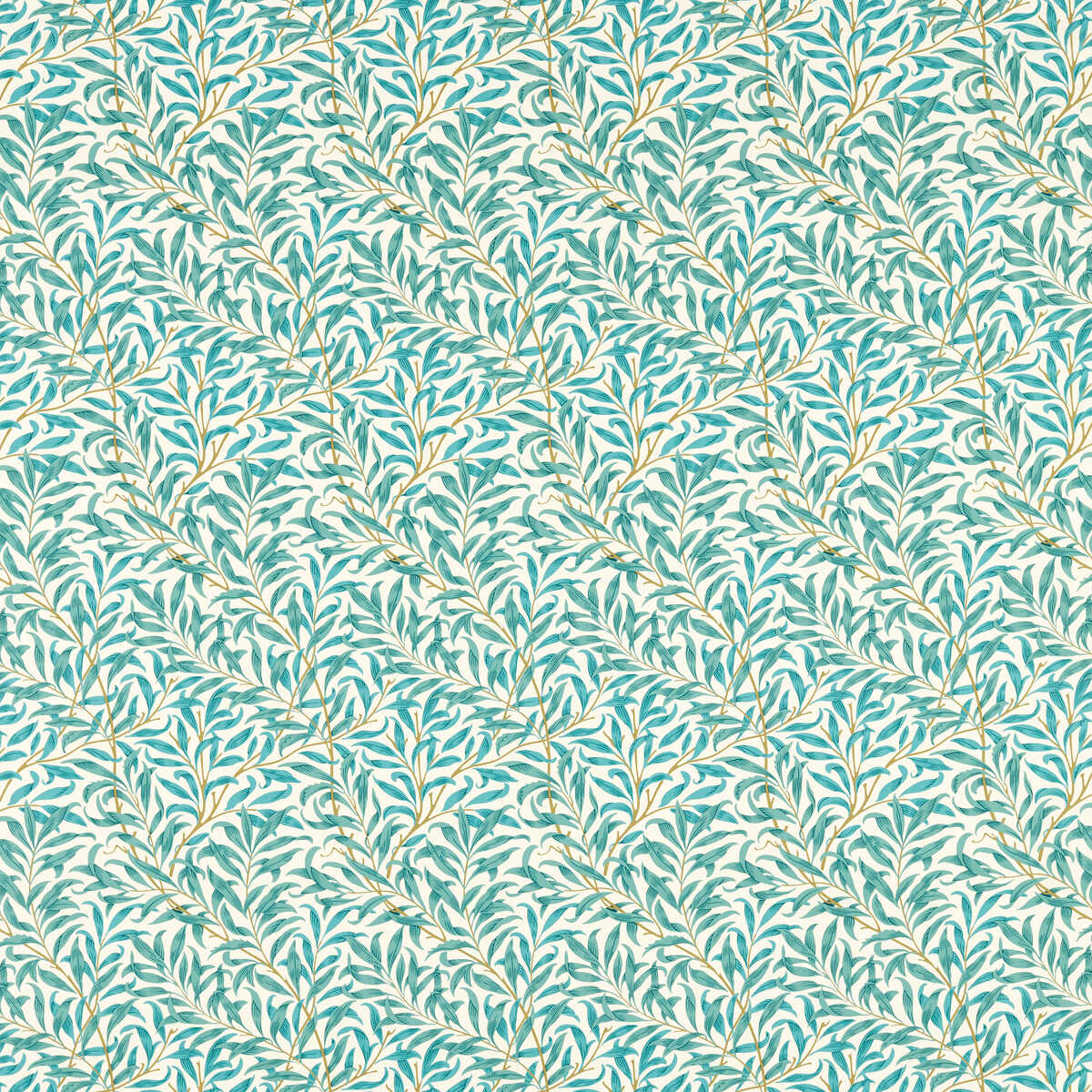 Willow Boughs - Teal - CLARKE AND CLARKE Fabric