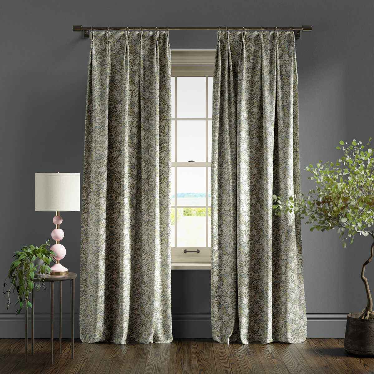 F168001cac0 Mallow Slate Dove Clarke And Clarke Fabric - CLARKE AND CLARKE Fabric