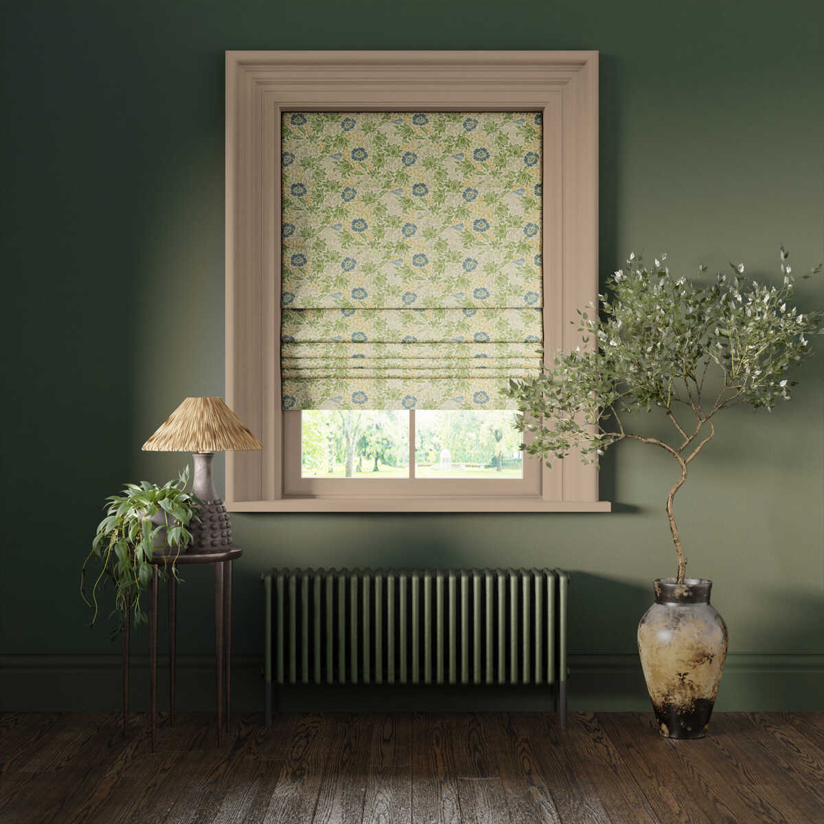 Mallow - Apple/Linen - CLARKE AND CLARKE Fabric