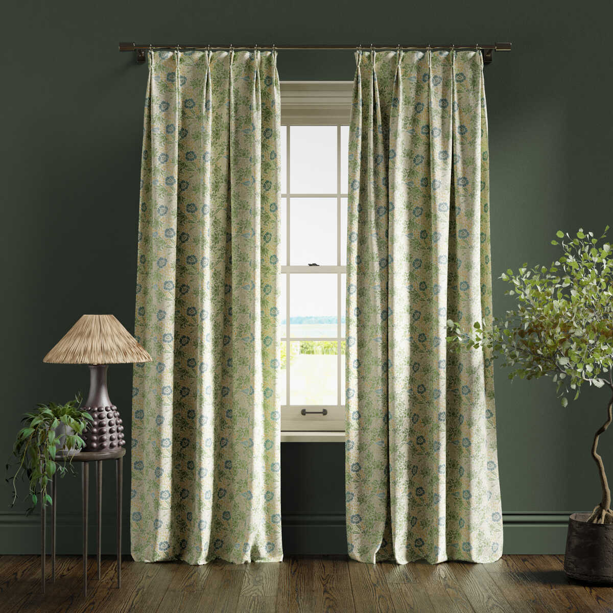 Mallow - Apple/Linen - CLARKE AND CLARKE Fabric