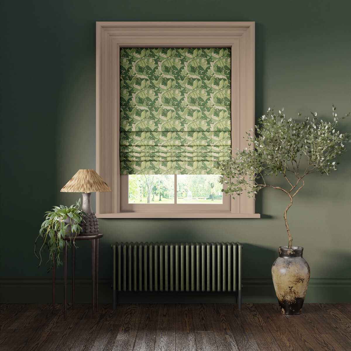 F168102cac0 Acanthus Apple Sage Clarke And Clarke Fabric - CLARKE AND CLARKE Fabric