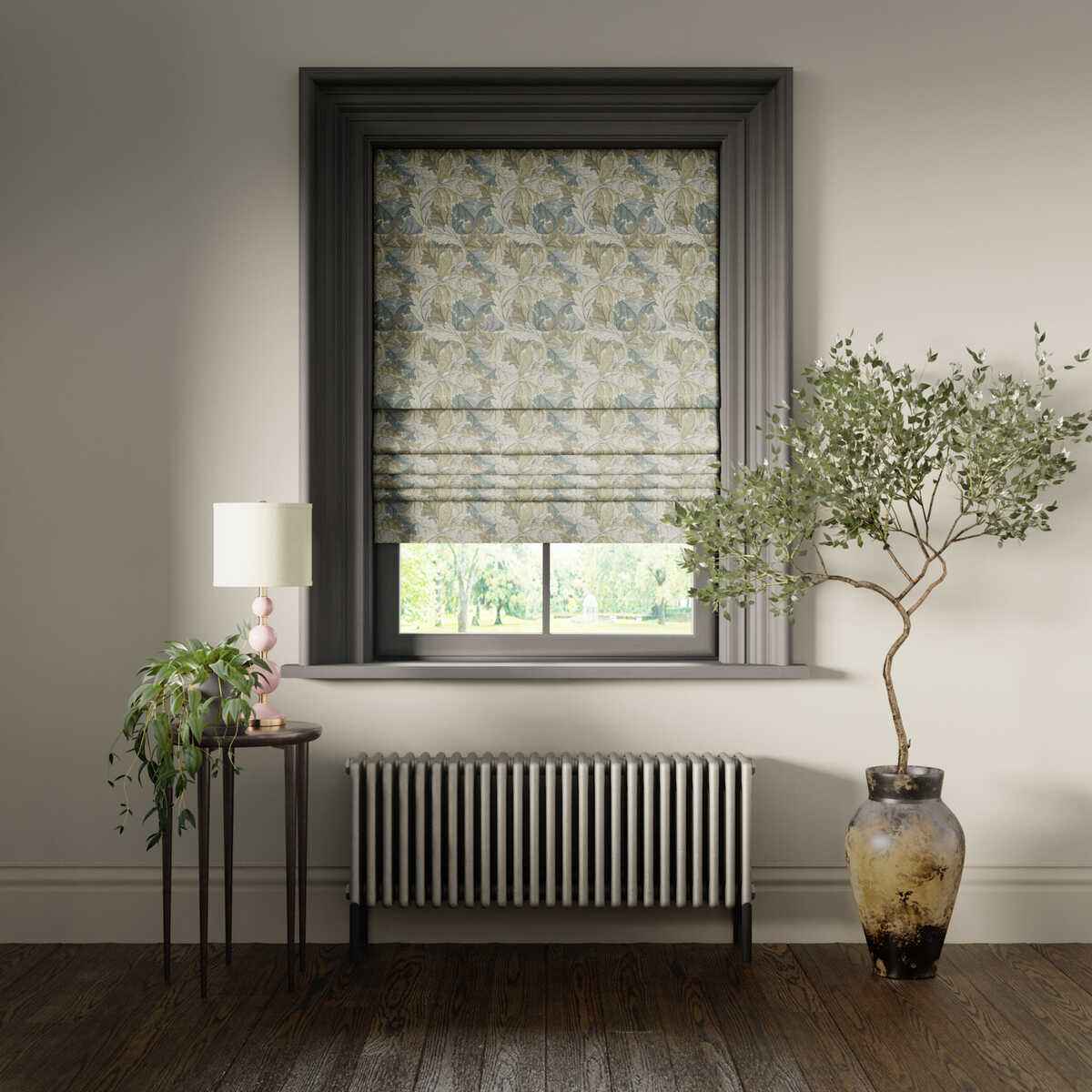 F168103cac0 Acanthus Slate Dove Clarke And Clarke Fabric - CLARKE AND CLARKE Fabric