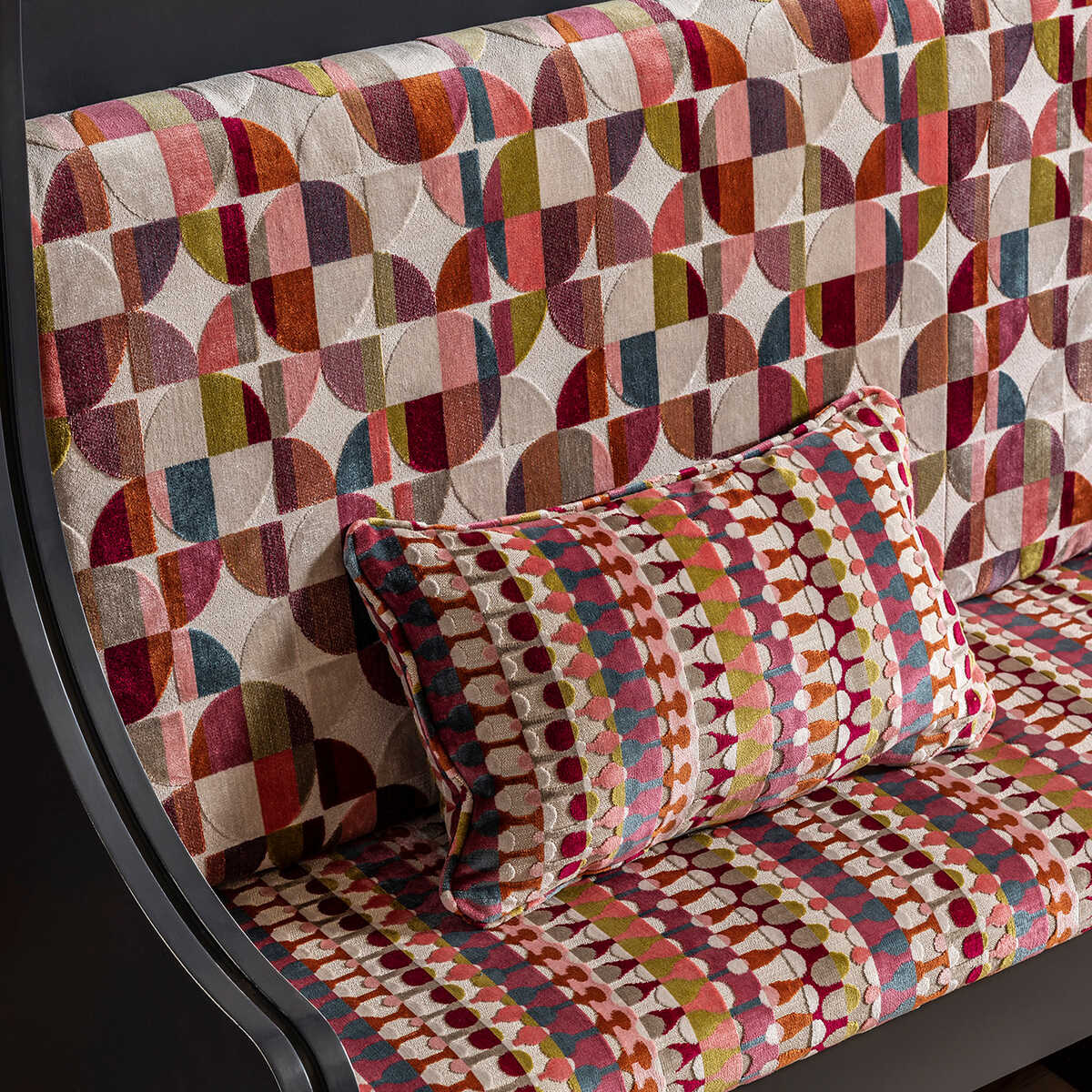Delaunay - Magenta Peacock - CLARKE AND CLARKE Fabric