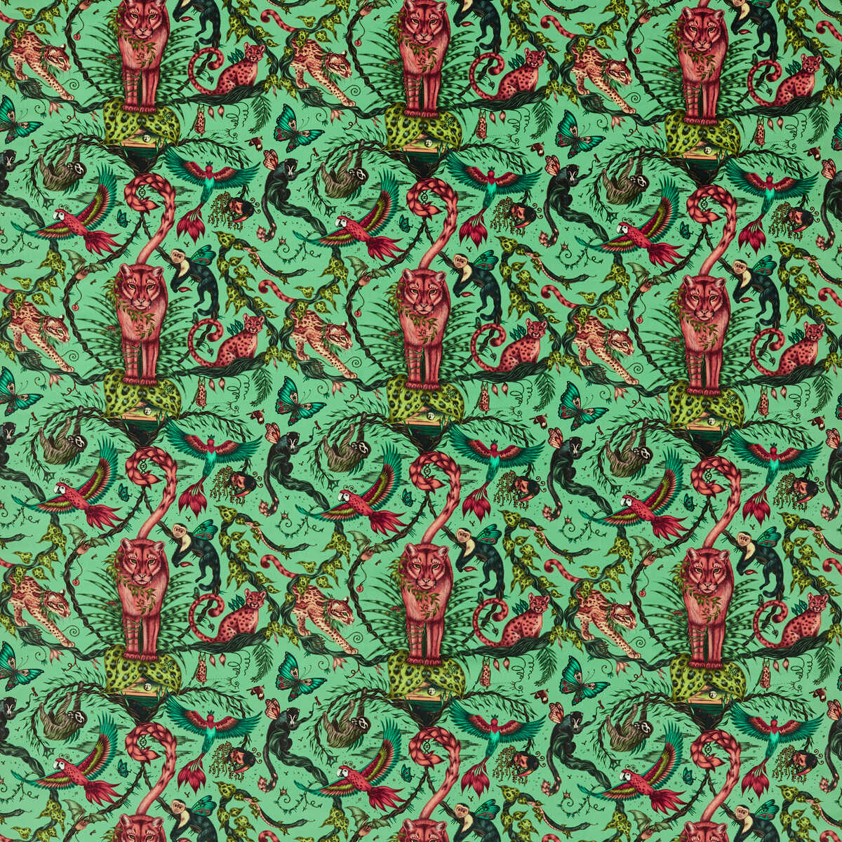 Bosque Dreams Velvet - Aquamarine - CLARKE AND CLARKE Tela