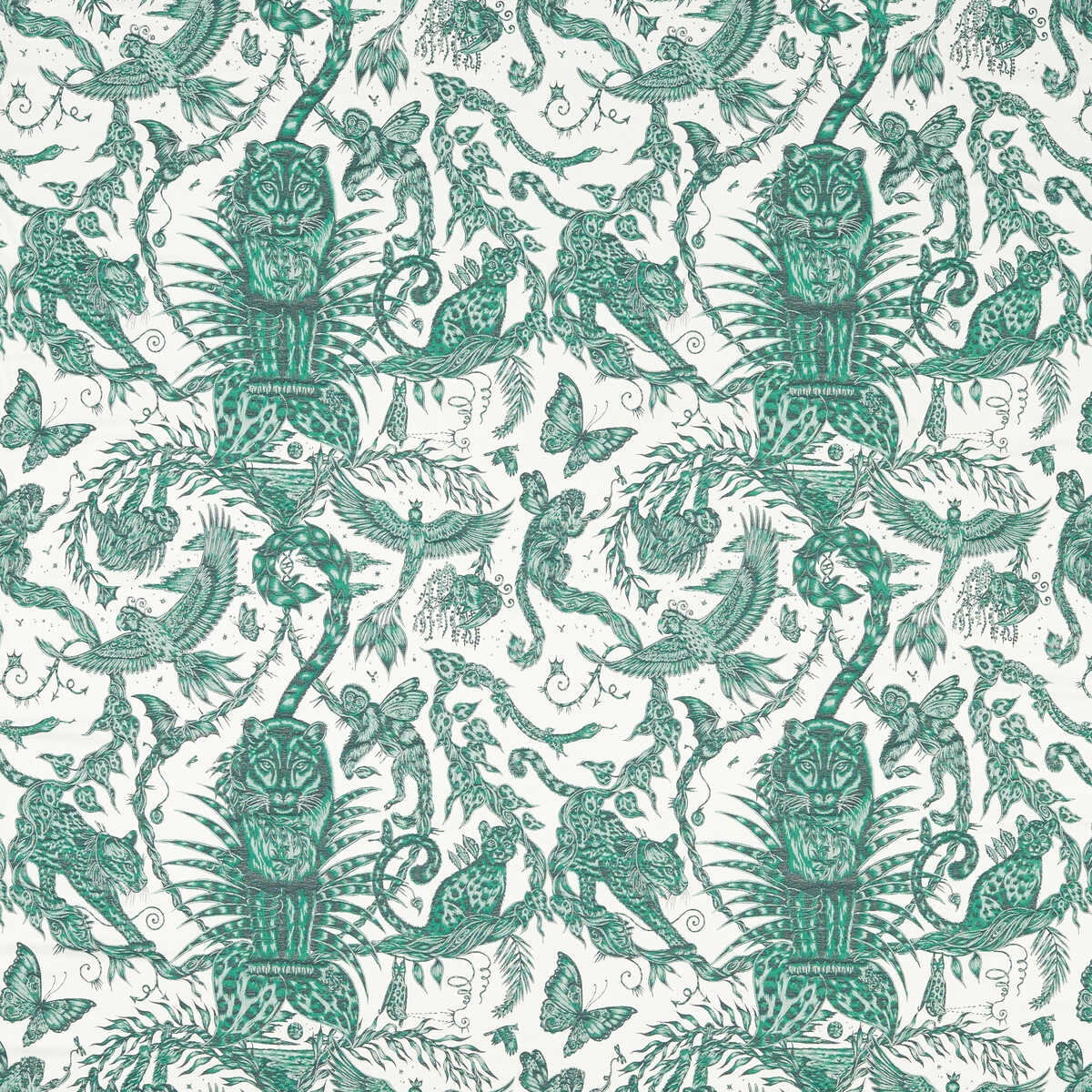 Bosque Dreams Jacquard - Seafoam - CLARKE AND CLARKE Tela