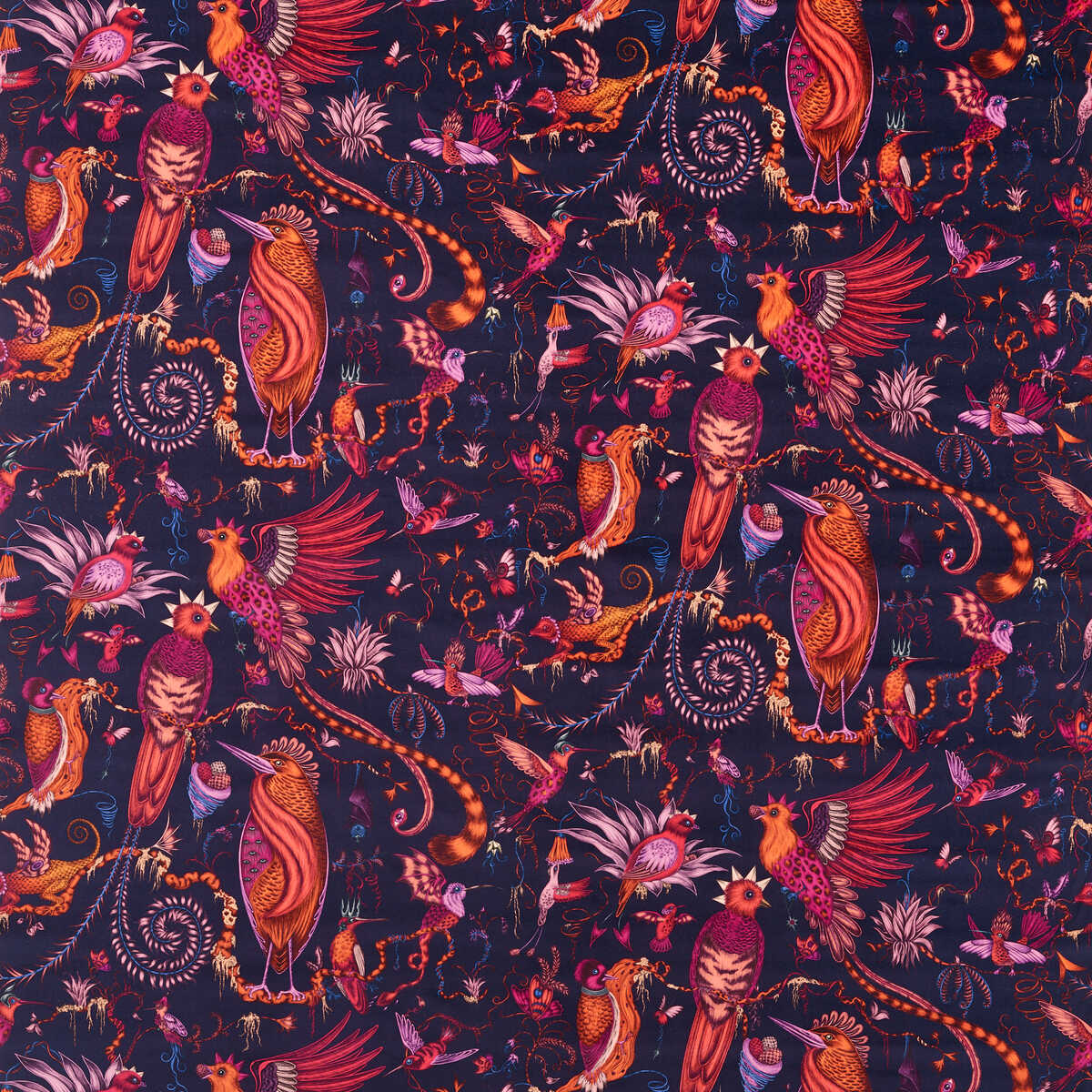 Quetzal Velvet - Violet - CLARKE AND CLARKE Tela
