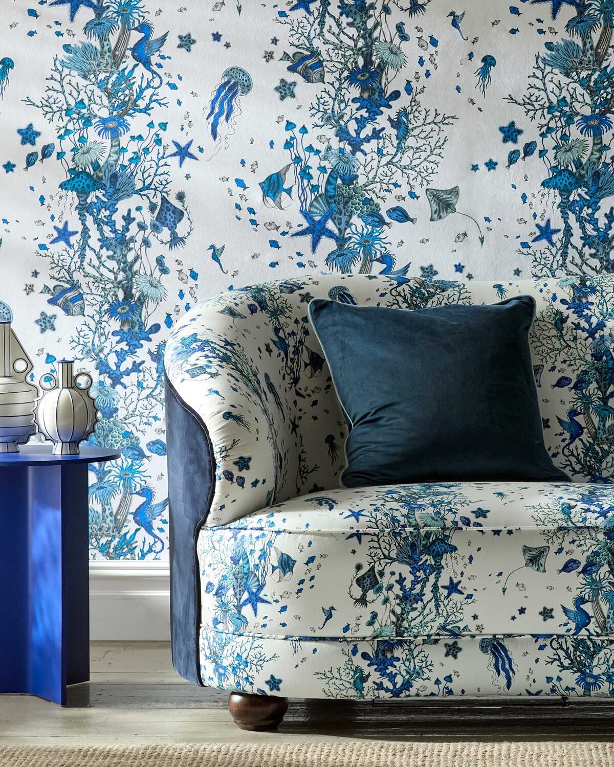 Seaforest - Blue - CLARKE AND CLARKE Tela