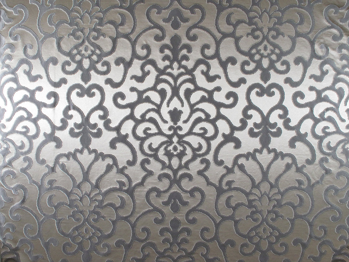 Galleria Colonna Damasco - Grey - Scalamandre Fabric