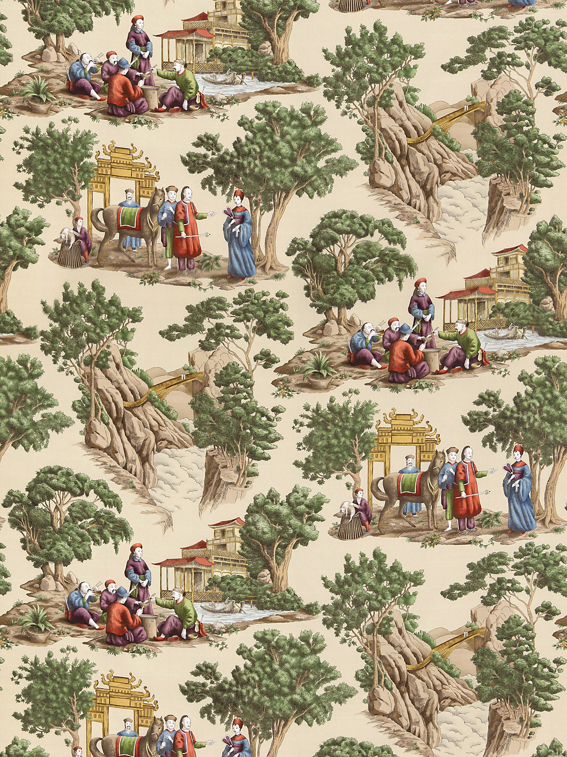 Mandarin Toile - Document - Scalamandre Fabric