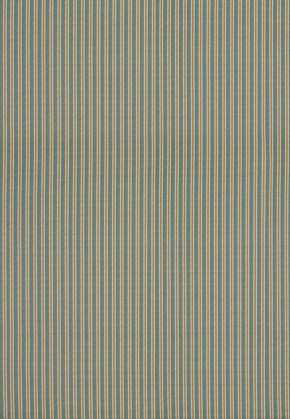 Fd2013r110 Somerton Stripe Teal Ochre Mulberry Fabric - MULBERRY Fabric