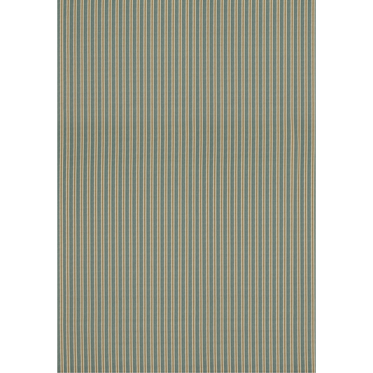 Somerton Stripe - Teal/Ochre - Mulberry Fabric
