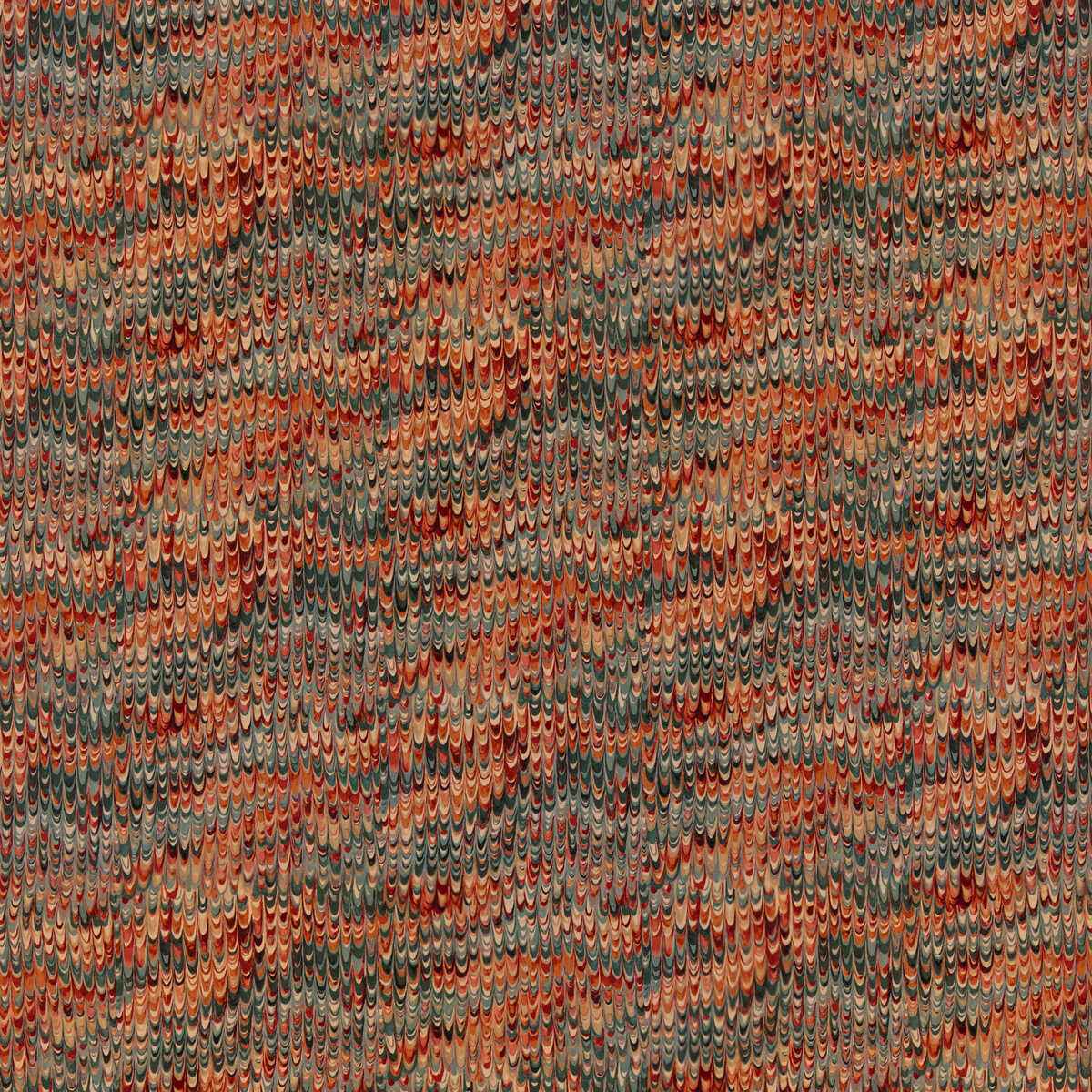 Fd2022r500 End Paper Velvet Teal Spice Mulberry Fabric