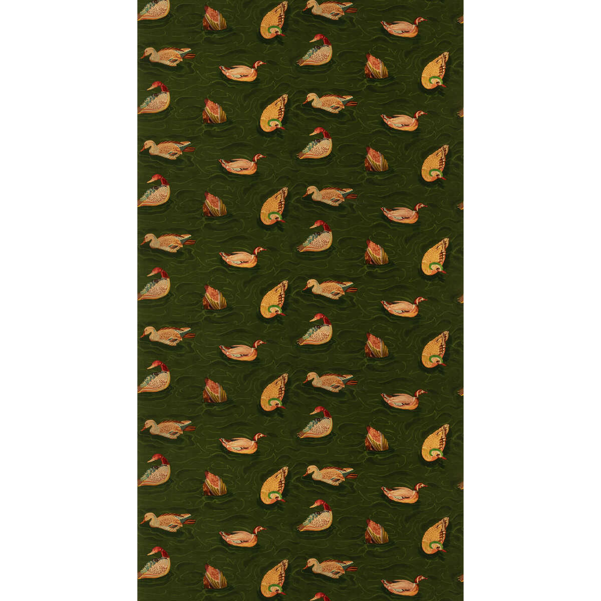 Duck Pond Velvet - Emerald - MULBERRY Tela