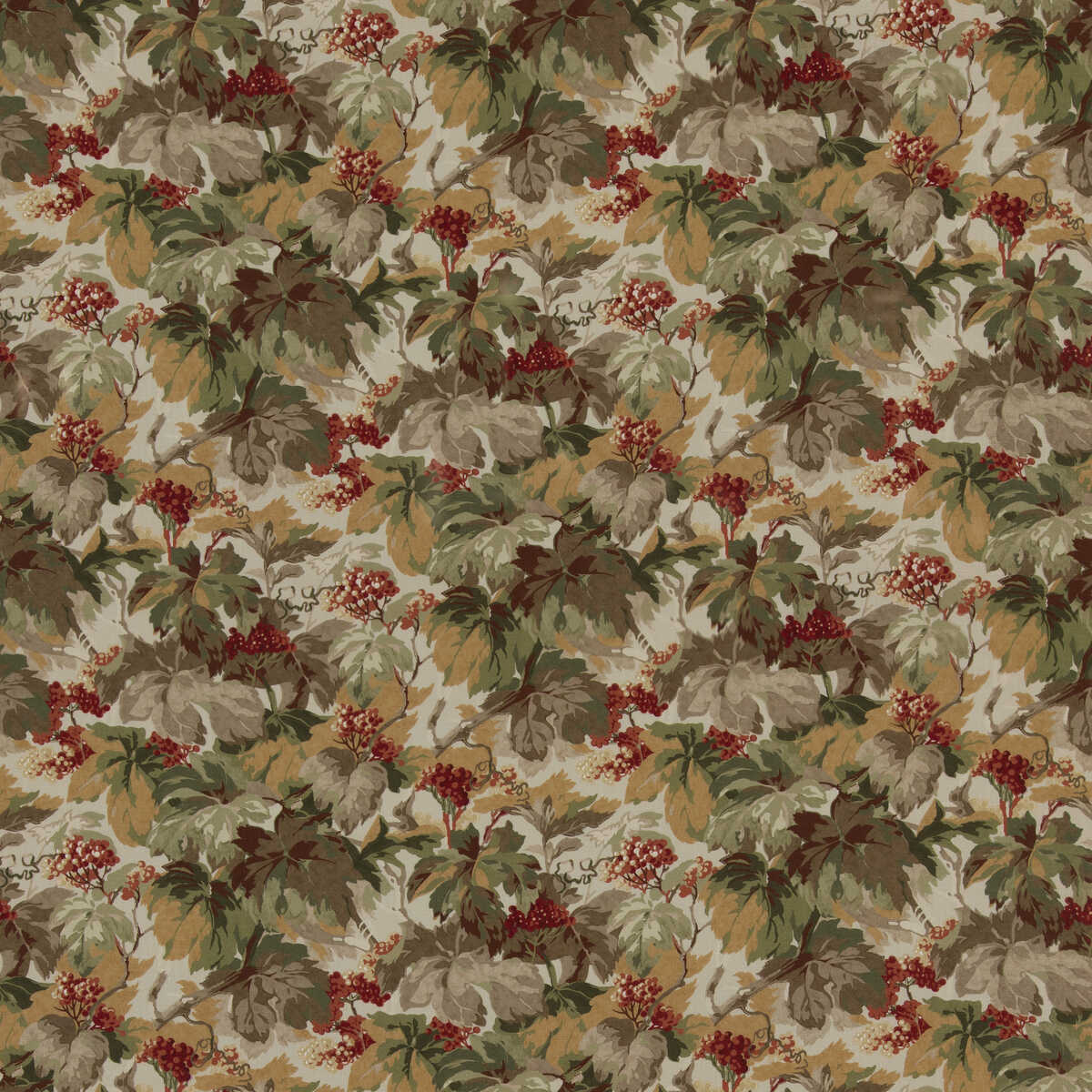 Country Walk - Red/Green - MULBERRY Fabric