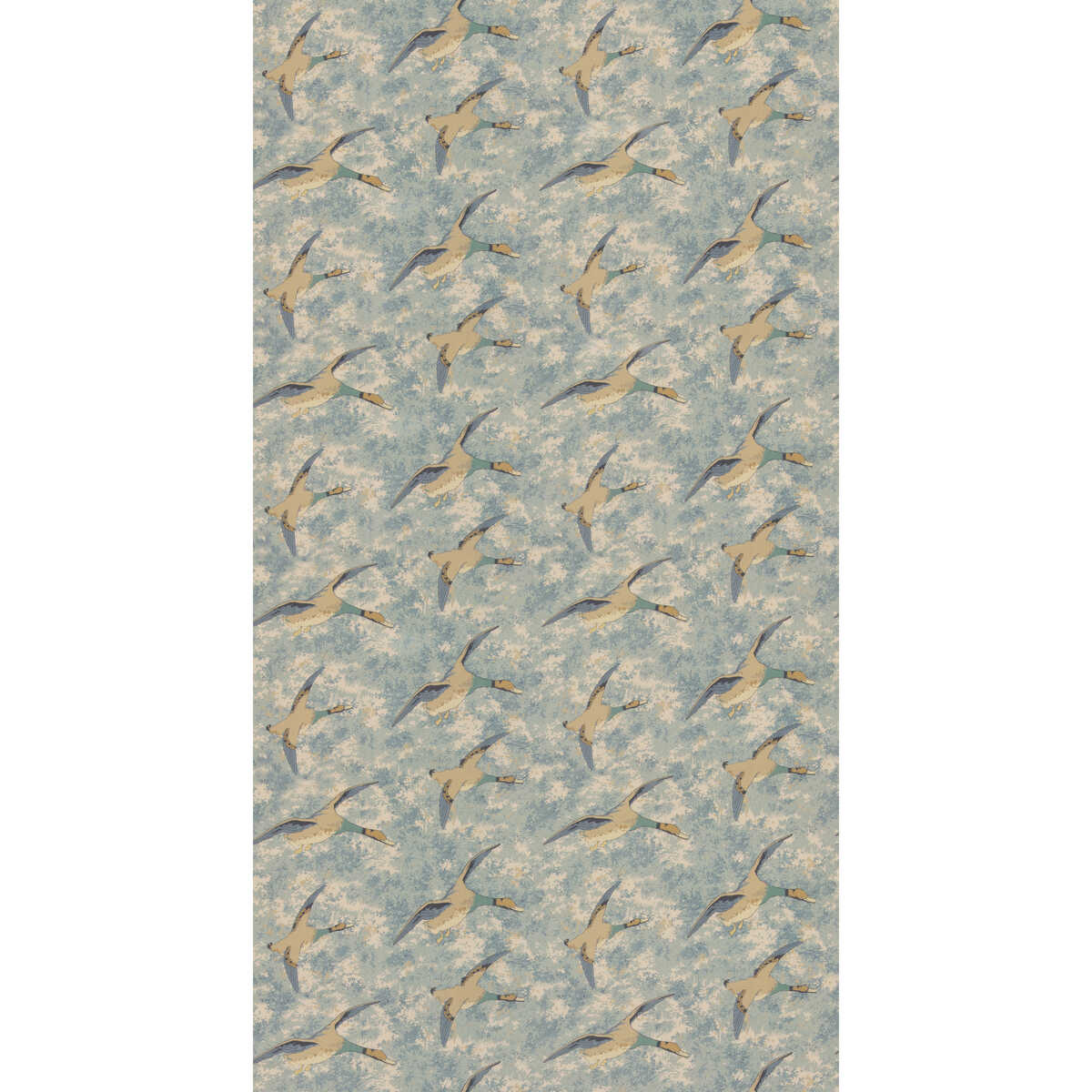 Forest Ducks - Blue - MULBERRY Tela