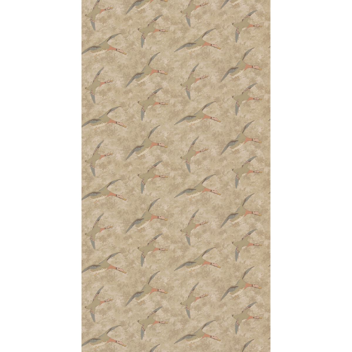 Forest Ducks - Parchment - Mulberry Fabric