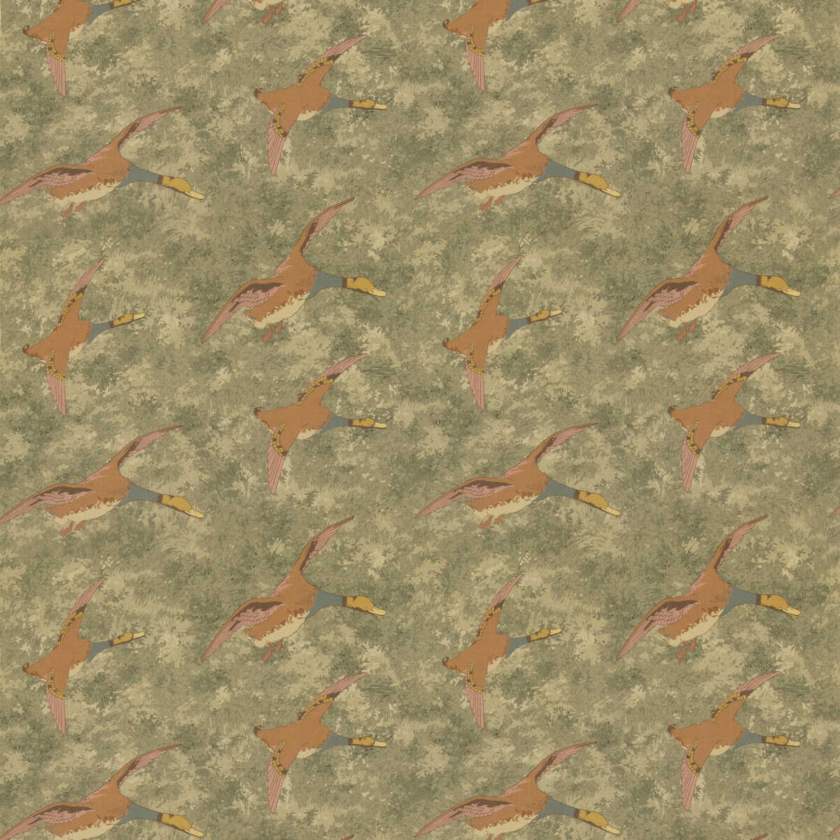 Forest Ducks - Lovat - MULBERRY Fabric