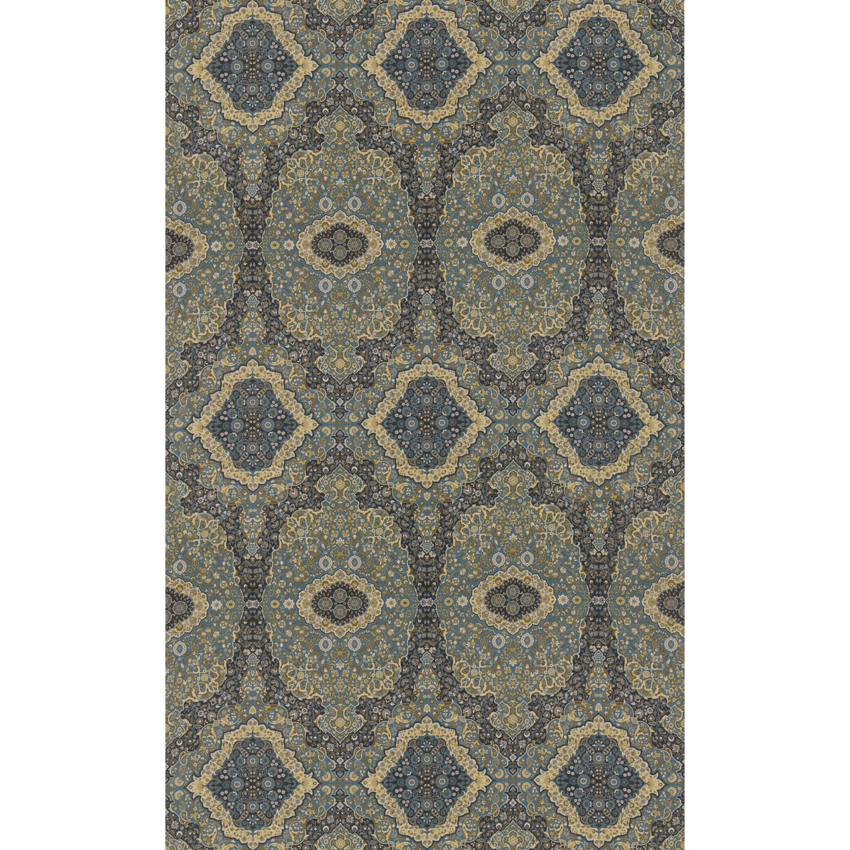 Woodland Paisley - Indigo - Mulberry Fabric