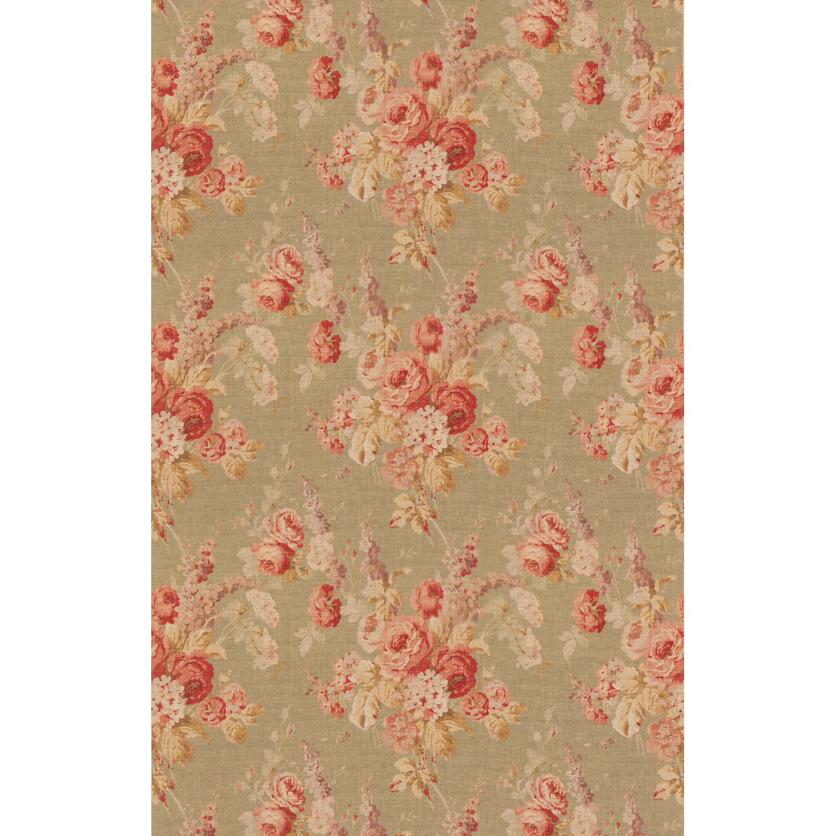 New Vintage Floral - Red/Green - FD2038.V90.0 - Mulberry Fabric - Mulberry Fabric