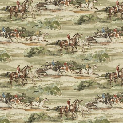 Morning Gallop Linen - Antique - FD294.J52.0 - Mulberry Fabric - Mulberry Fabric