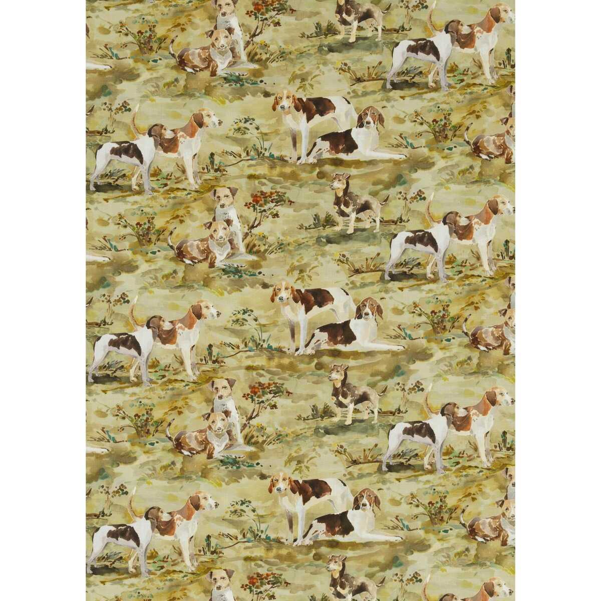 Mulberry Hounds Linen - Multi