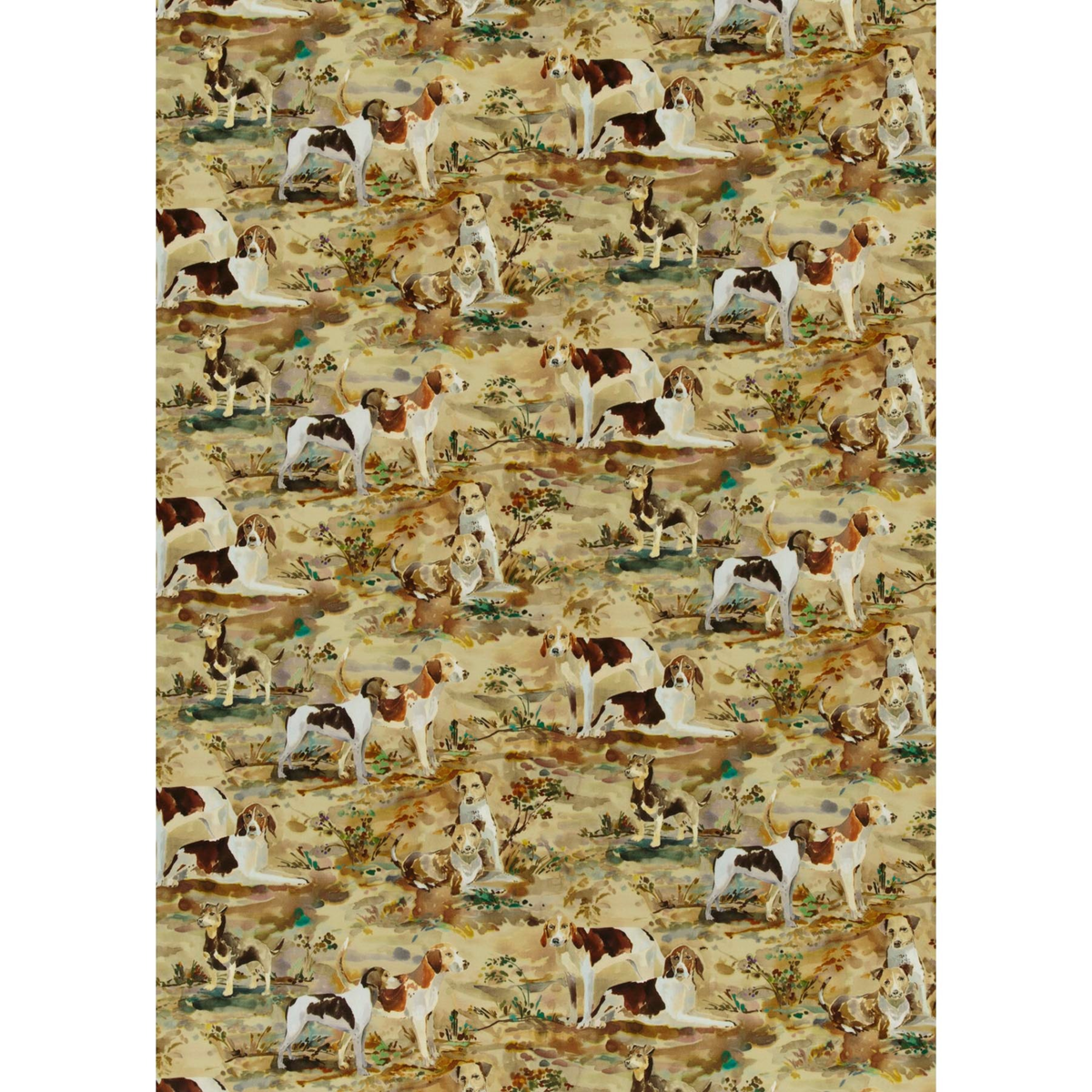 Mulberry Hounds Velvet - Multi