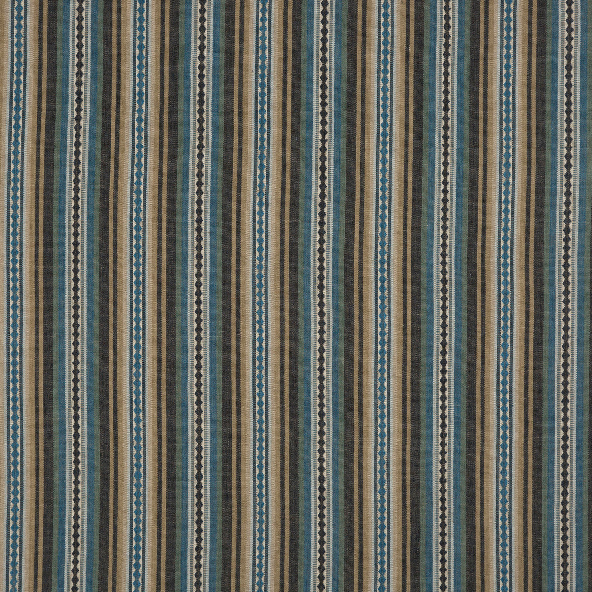 Dalton Stripe - Indigo/Teal - FD731.H43.0 - Mulberry Fabric