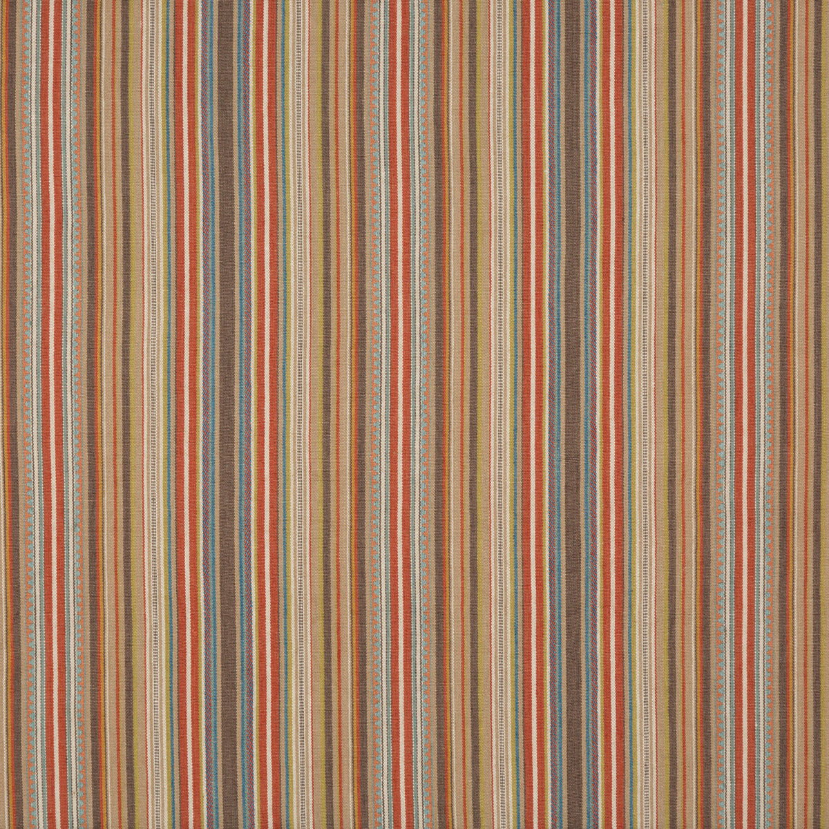Tapton Stripe - Teal/Russet - FD735.R43.0 - Mulberry Fabric - Mulberry Fabric