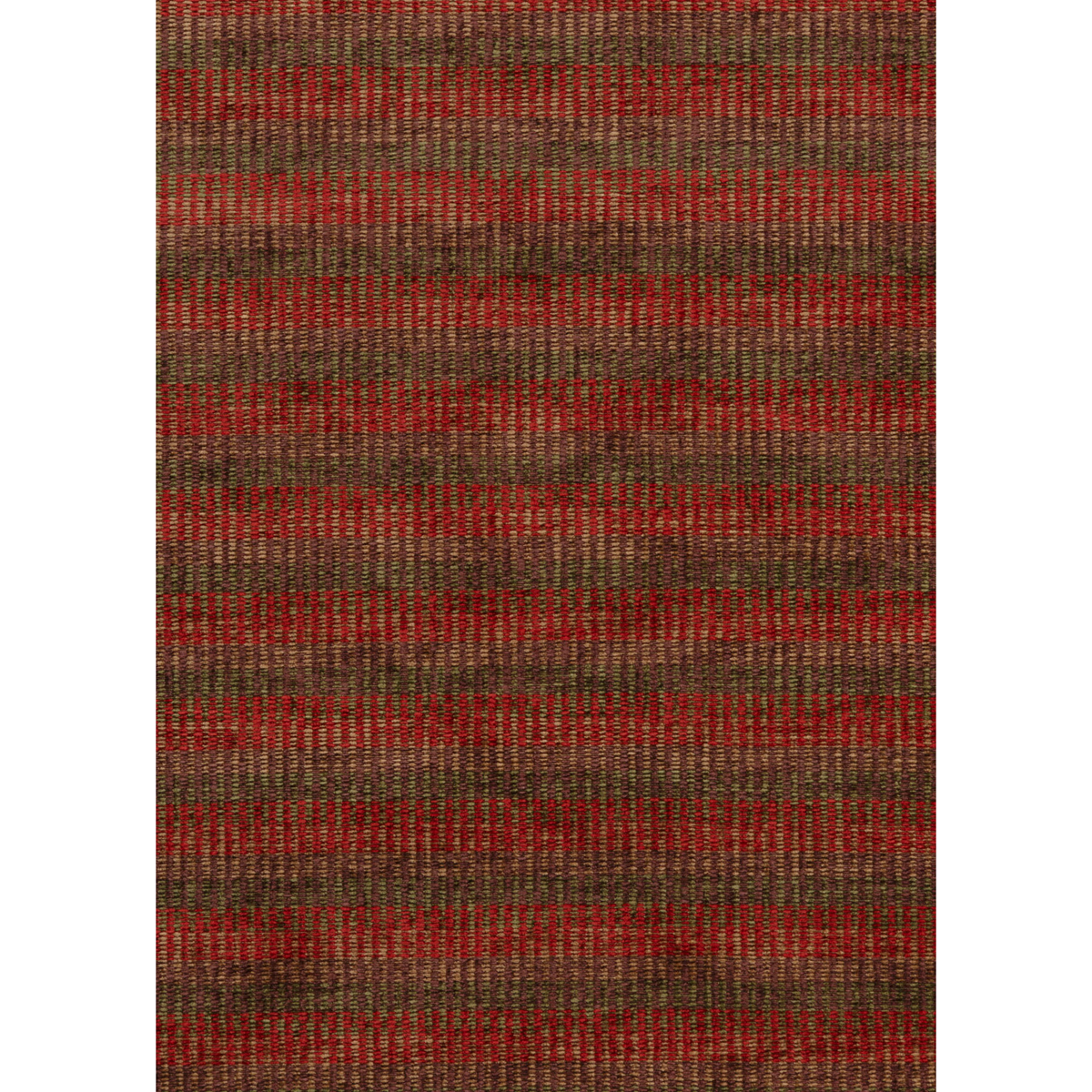 Rattan Chenille - Red/Green