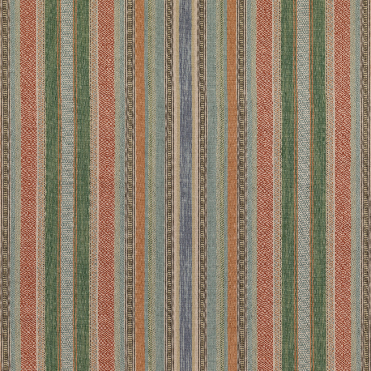 Rustic Stripe - Spice - Mulberry Fabric
