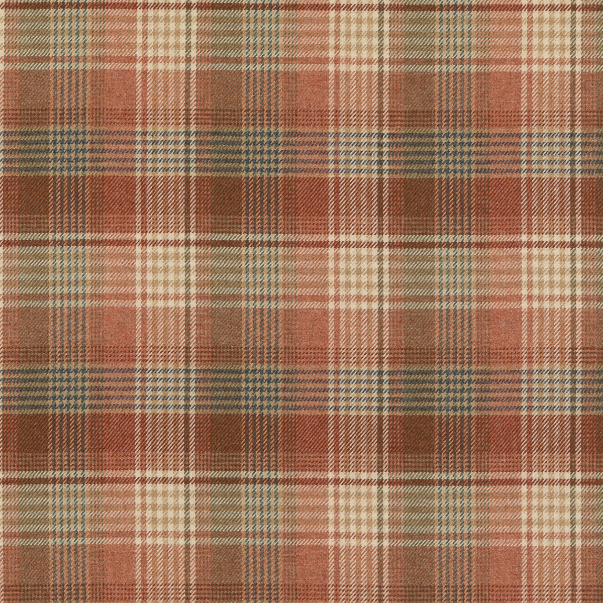 Braemar - Russet - Mulberry Fabric