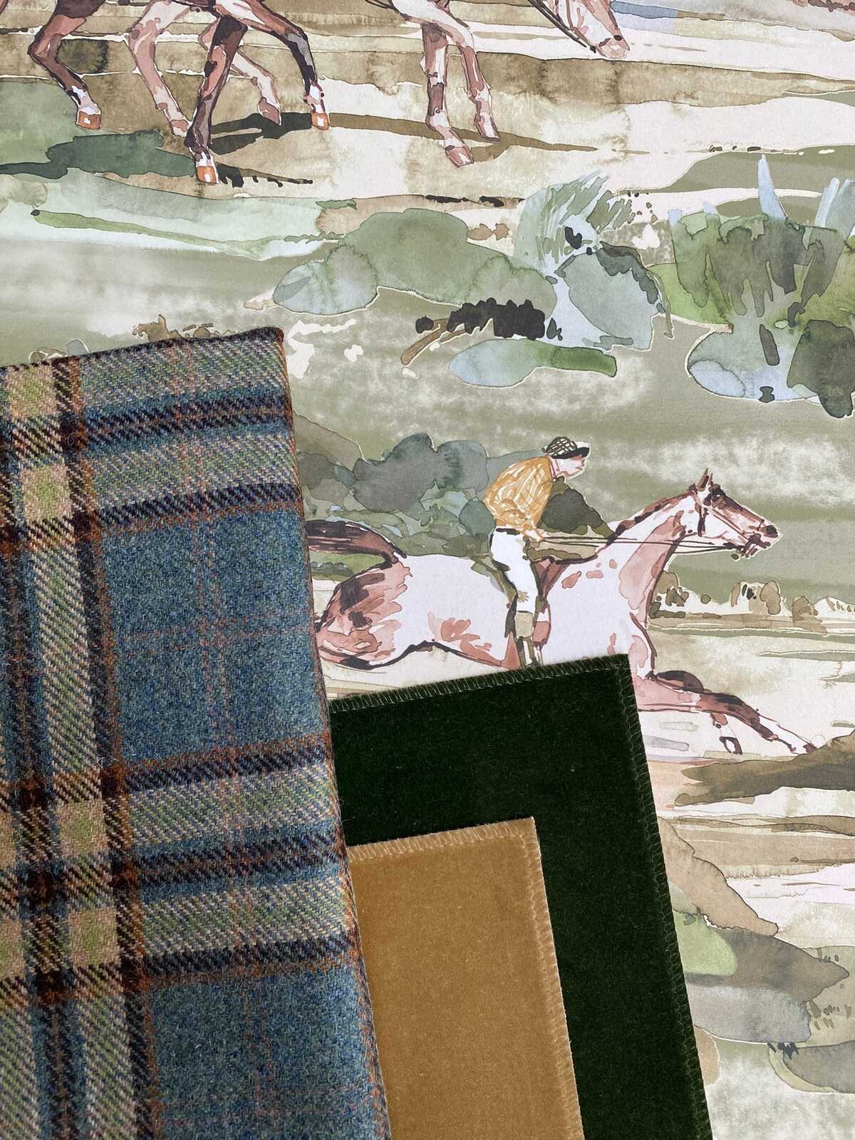 Ghillie - Teal - MULBERRY Fabric