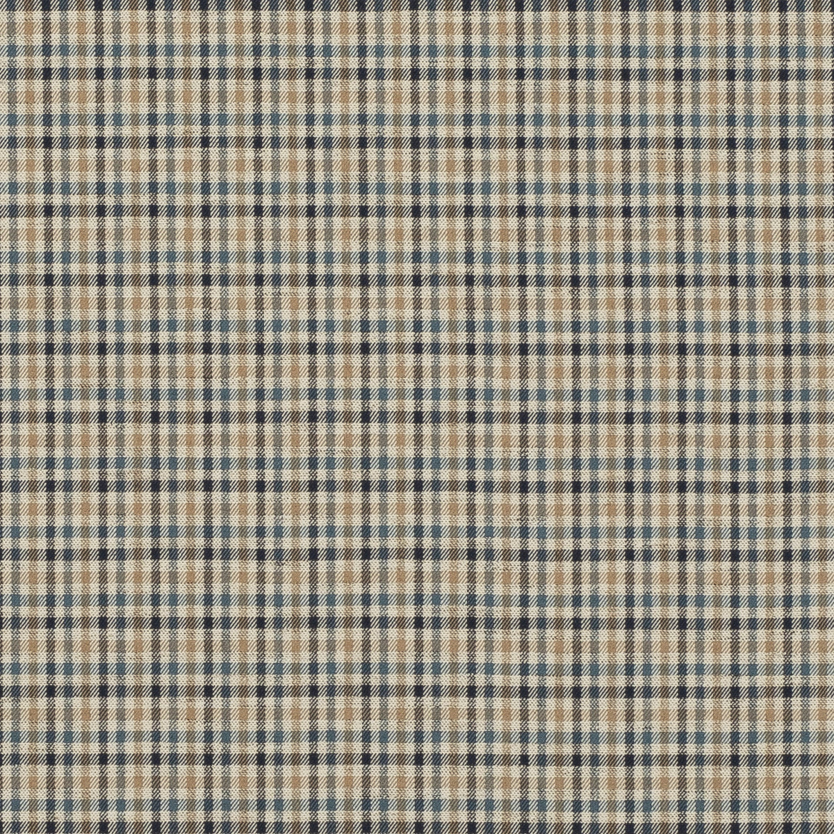 Babington Check - Indigo - FD810.H10.0 - Mulberry Fabric - Mulberry Fabric