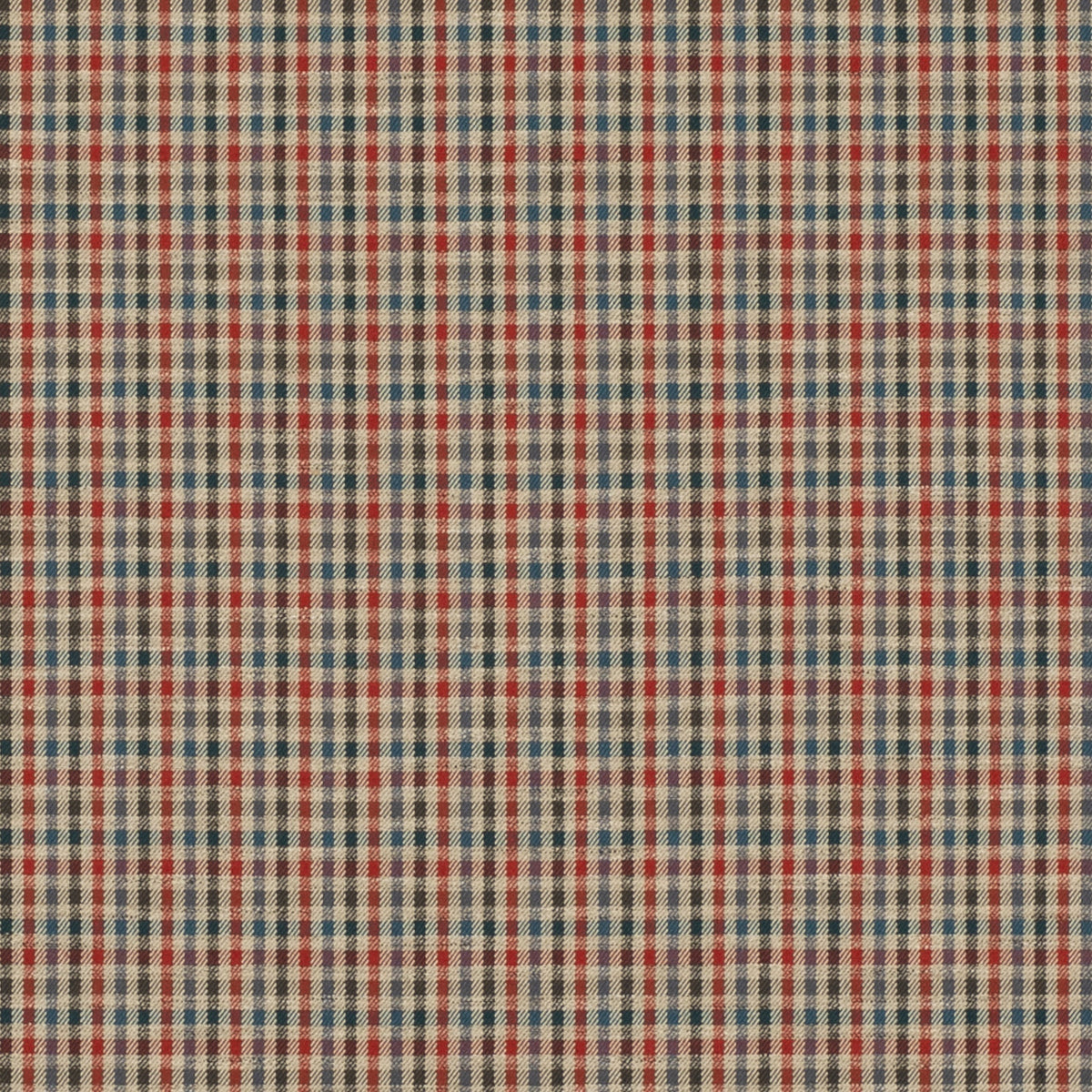 Babington Check - Red/Blue - FD810.V110.0 - Mulberry Fabric - Mulberry Fabric
