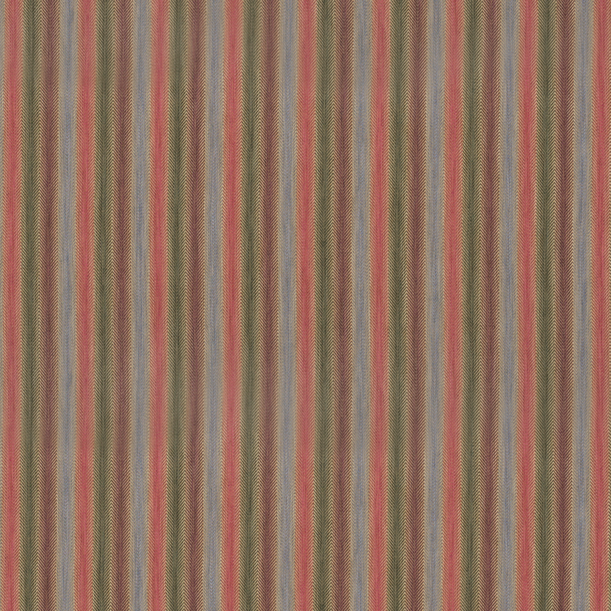 Shepton Stripe - Plum/Green - Mulberry Fabric